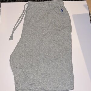 NWT Grey Mens navy POLO logo Ralph Lauren Relaxed fit Pajama Shorts